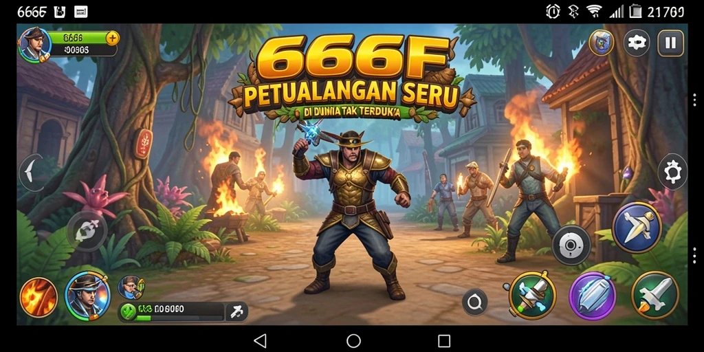 Screenshot gameplay 666F menampilkan petualangan seru dan penuh tantangan.