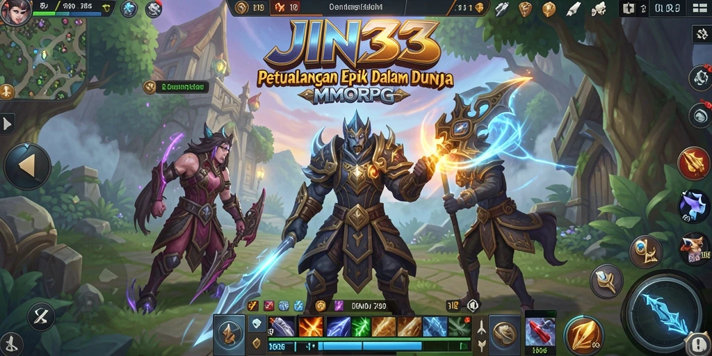 Tangkapan layar memberikan gambaran tentang aksi seru dalam JIN33.