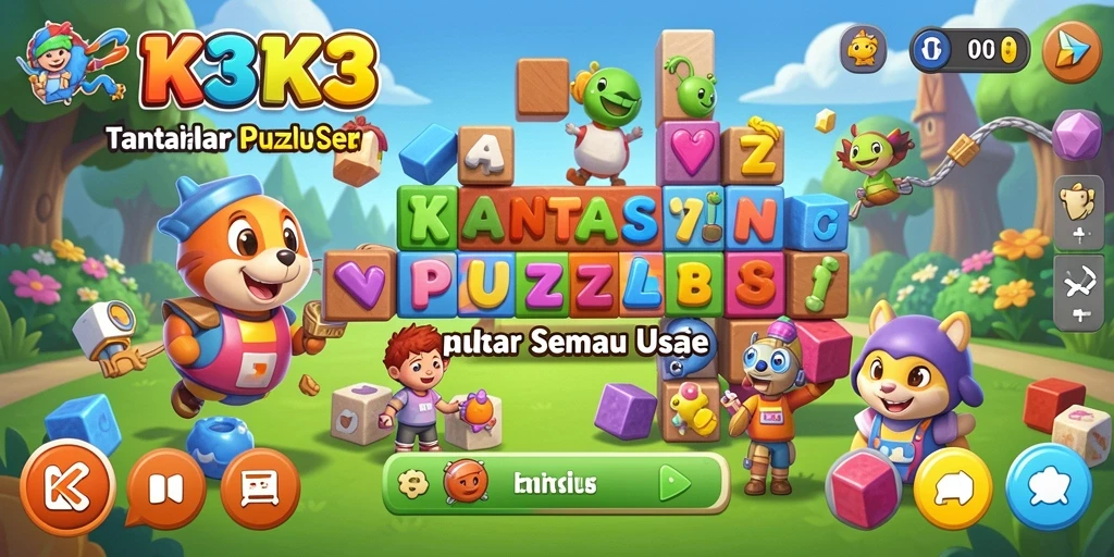 Tampilan gameplay <strong>K3K3</strong> yang seru dan menantang.