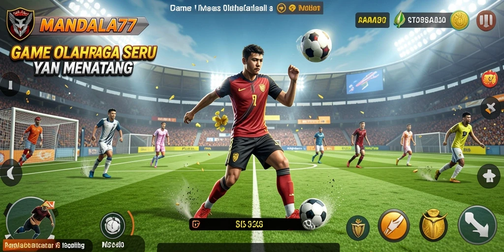 Gameplay seru MANDALA77 dengan grafik modern dan beragam olahraga.