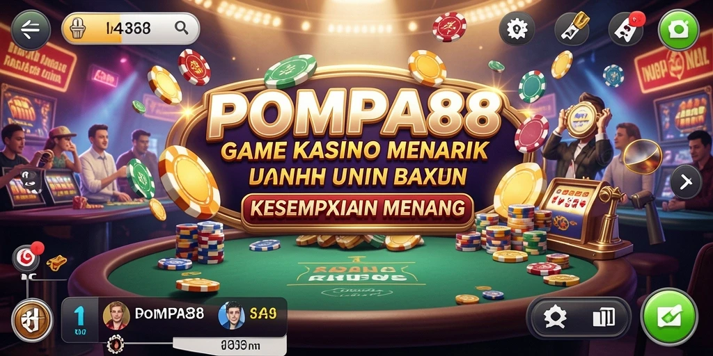 Tampilan screenshot POMPA88 menampilkan keseruan gameplay Kasino yang menarik.