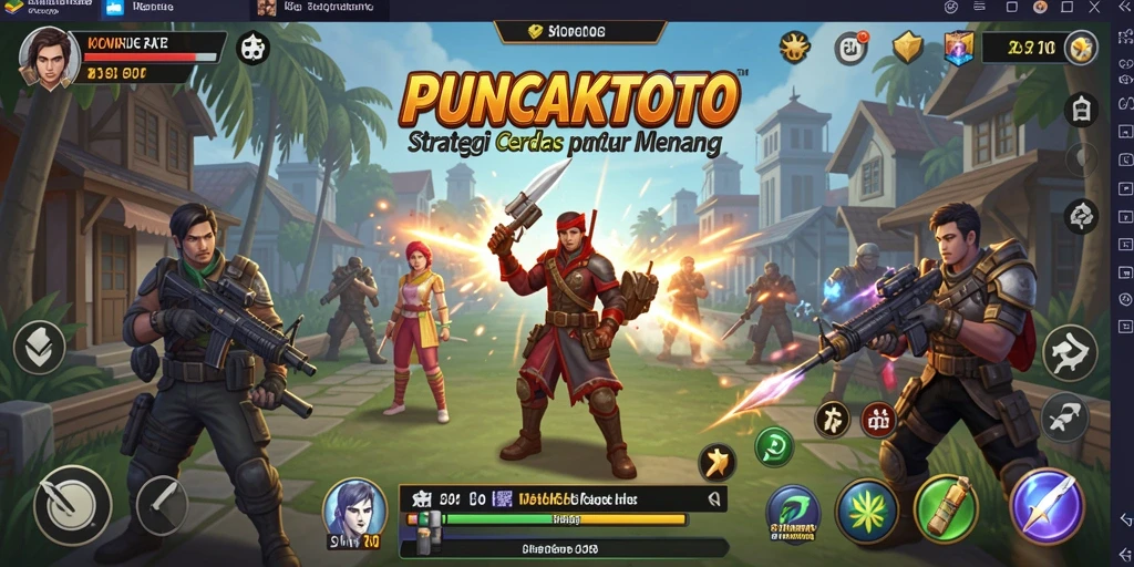 Tampilan gameplay mendebarkan di PUNCAKTOTO saat merencanakan strategi.