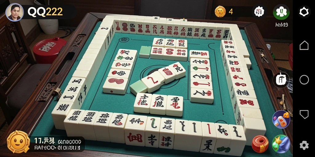 Tampilan menarik dari gameplay Mahjong di QQ222.