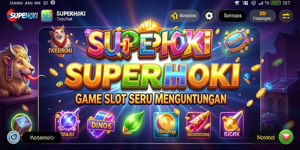 Gambaran gameplay seru dan menegangkan di SUPERHOKI.