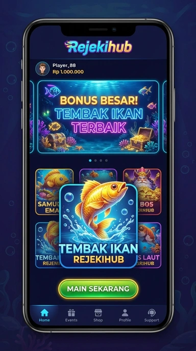 Tampilan antarmuka aplikasi rejekihub yang sederhana dan menarik.
